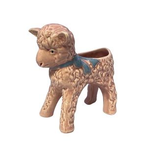 Vintage Cold-painted Lamb/Sheep Planter Circa 40’s - 50’s